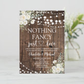 Invitation Mariage Fleur Blanche Rien de Fantaisiste Juste Am (Debout devant)