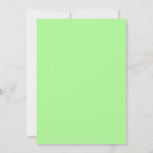 Invitation Mariage Fleur Bloom Vert Citron (Dos)