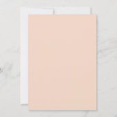 Invitation Mariage Fleur Corail Vif (Dos)