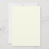 Invitation Mariage Fleur d'Anémone Crème et Citron (Dos)