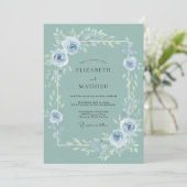 Invitation Mariage Fleur de Acier Doux (Debout devant)