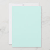 Invitation Mariage Fleur de Aqua Peinte (Dos)