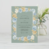 Invitation Mariage Fleur de Blé d'Or (Debout devant)
