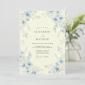 Invitation Mariage Fleur de Bleuet (Debout devant)