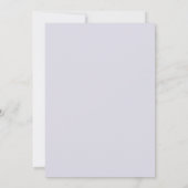 Invitation Mariage Fleur de Botanique Douce Lilas (Dos)