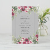 Invitation Mariage Fleur de Bourgogne (Debout devant)