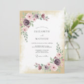 Invitation Mariage Fleur de Bourgogne (Debout devant)