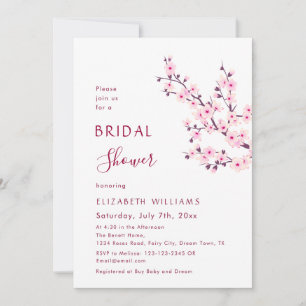 Invitation Mariage Fleur de Cerisier