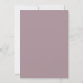 Invitation Mariage Fleur de Cerisier Mauve (Dos)