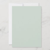Invitation Mariage Fleur de Cerisier Menthe (Dos)