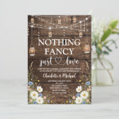 Invitation Mariage Fleur de Champ Rustique Rien de Fantaisist (Debout devant)