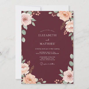 Invitation Mariage Fleur de Champagne Bourgeonne