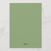 Invitation Mariage Fleur de Citron Vert Sauge (Dos)