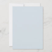Invitation Mariage Fleur de Corail Bleu Ciel Doux (Dos)
