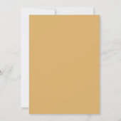 Invitation Mariage Fleur de Corail Ocre (Dos)