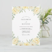Invitation Mariage Fleur de Crème au Beurre (Debout devant)