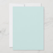 Invitation Mariage Fleur de Cyan Blush (Dos)