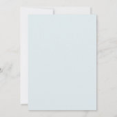 Invitation Mariage Fleur de Feuillage Azur (Dos)