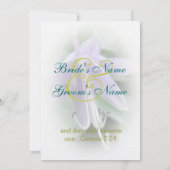 Invitation Mariage Fleur de Hosta Violette (Dos)