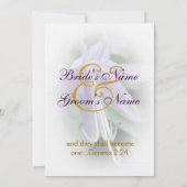 Invitation Mariage Fleur de Hosta Violette (Dos)