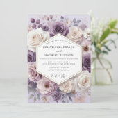 Invitation Mariage Fleur de Lavande (Debout devant)