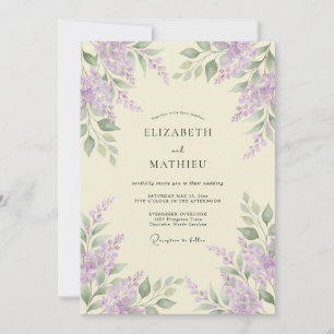 Invitation Mariage Fleur de Lavande Délicate