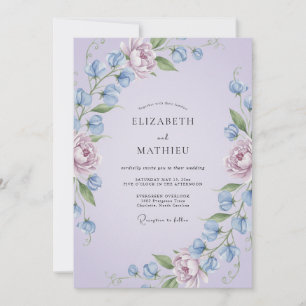 Invitation Mariage Fleur de Lavande Délicate