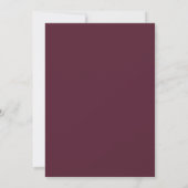Invitation Mariage Fleur de Lavande Plum (Dos)