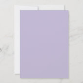 Invitation Mariage Fleur de Lilac Cornflower (Dos)