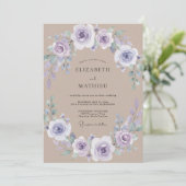 Invitation Mariage Fleur de Lilas (Debout devant)