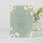 Invitation Mariage Fleur de Lilas Sages (Debout devant)