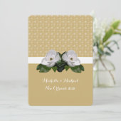 Invitation Mariage Fleur de Lis de Magnolia (Debout devant)