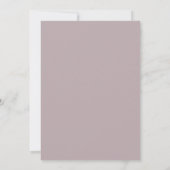 Invitation Mariage Fleur de Mauve en Fleur (Dos)