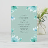 Invitation Mariage Fleur de Mer Mousse (Debout devant)