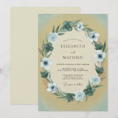 Invitation Mariage Fleur de Miel Pâle (Devant / Derrière)