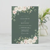Invitation Mariage Fleur de Moss Ivory (Debout devant)