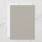 Invitation Mariage Fleur de Poudre de Taupe (Dos)