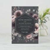 Invitation Mariage Fleur de Prune Pénombrale (Debout devant)
