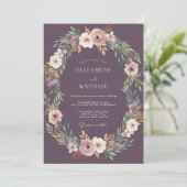 Invitation Mariage Fleur de Prunier en Arc de Triomphe (Debout devant)