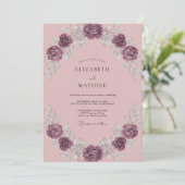 Invitation Mariage Fleur de Prunier Éteinte (Debout devant)