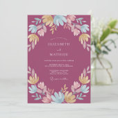 Invitation Mariage Fleur de Prunier Sauvage (Debout devant)