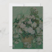 Invitation Mariage Fleur de Rose Blanche de Van Gogh (Dos)