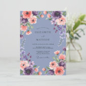 Invitation Mariage Fleur de Seringat Abricot (Debout devant)