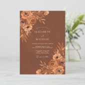 Invitation Mariage Fleur de Sienne (Debout devant)