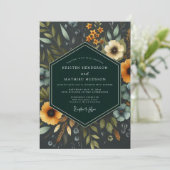 Invitation Mariage Fleur de Souci Nocturne (Debout devant)