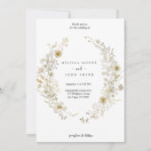 Invitation Mariage Fleur de Tan Bohème (Devant)