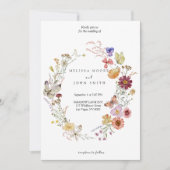 Invitation Mariage Fleur de Tan Flora Bohème (Devant)