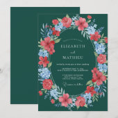 Invitation Mariage Fleur de Thé (Devant / Derrière)