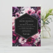 Invitation Mariage Fleur de Velours d'Améthyste (Debout devant)