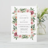 Invitation Mariage Fleur délicate de Bourgogne (Debout devant)